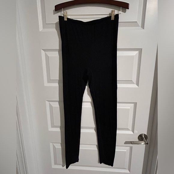 Hanro Pants - Hanro Wool Silk Leggings Black Size L
